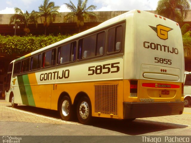 Empresa Gontijo de Transportes 5855 na cidade de Belo Horizonte, Minas Gerais, Brasil, por Thiago  Pacheco. Número da foto: #2603080.