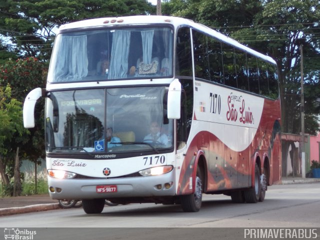 Expresso São Luiz 7170 na cidade de Primavera do Leste, Mato Grosso, Brasil, por Alexandre Rodrigo. Número da foto: #2602613.