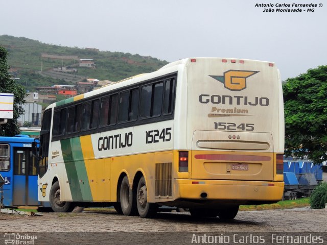 Empresa Gontijo de Transportes 15245 na cidade de João Monlevade, Minas Gerais, Brasil, por Antonio Carlos Fernandes. Número da foto: #2606230.