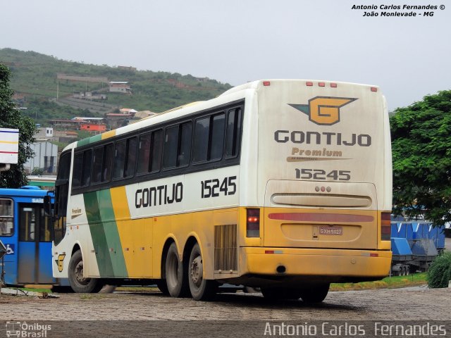 Empresa Gontijo de Transportes 15245 na cidade de João Monlevade, Minas Gerais, Brasil, por Antonio Carlos Fernandes. ID da foto: 2606230.