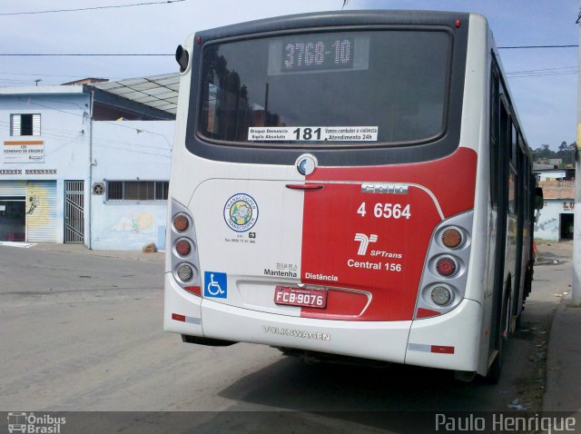 Transcooper > Norte Buss 4 6564 na cidade de São Paulo, São Paulo, Brasil, por Paulo Henrique. Número da foto: #2605927.