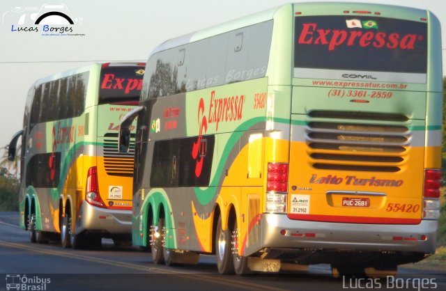 Expressa Turismo 55420 na cidade de Araxá, Minas Gerais, Brasil, por Lucas Borges . Número da foto: #2607327.