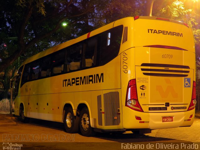 Viação Itapemirim 60709 na cidade de São Paulo, São Paulo, Brasil, por Fabiano de Oliveira Prado. Número da foto: #2608719.
