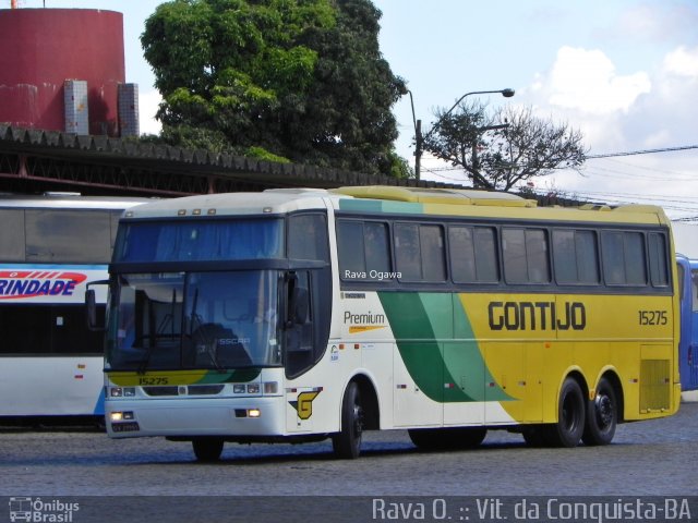 Empresa Gontijo de Transportes 15275 na cidade de Vitória da Conquista, Bahia, Brasil, por Rava Ogawa. ID da foto: 2609543.