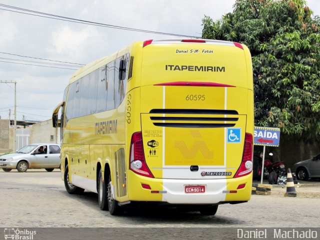 Viação Itapemirim 60595 na cidade de Vitória da Conquista, Bahia, Brasil, por Daniel  Machado. Número da foto: #2608570.