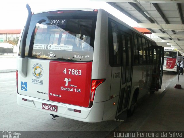 Transcooper > Norte Buss 4 7663 na cidade de São Paulo, São Paulo, Brasil, por Luciano Ferreira da Silva. ID da foto: 2608481.