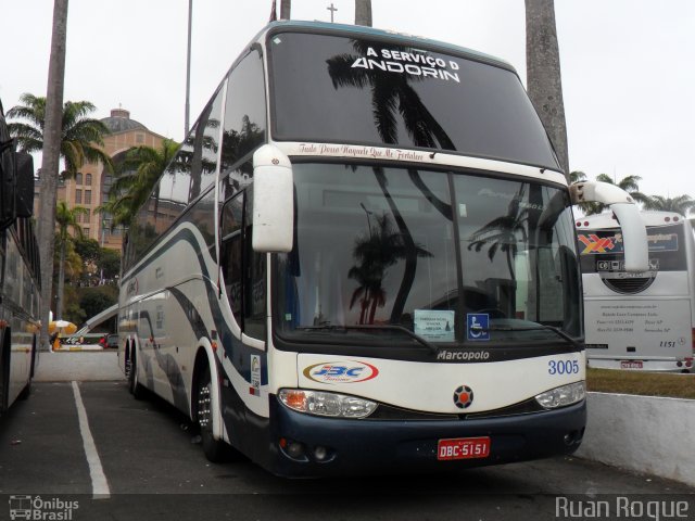 JBC Turismo 3005 na cidade de Aparecida, São Paulo, Brasil, por Ruan Roque. Número da foto: #2608862.