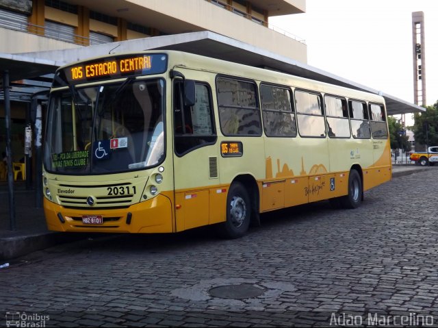 Viação Globo 20311 na cidade de Belo Horizonte, Minas Gerais, Brasil, por Adão Raimundo Marcelino. Número da foto: #2611296.