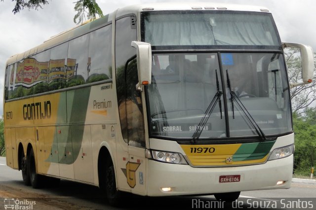 Empresa Gontijo de Transportes 11970 na cidade de Jequié, Bahia, Brasil, por Rhamir  de Souza Santos. ID da foto: 2611341.