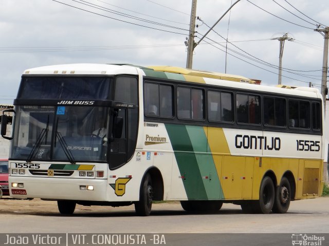 Empresa Gontijo de Transportes 15525 na cidade de Vitória da Conquista, Bahia, Brasil, por João Victor. ID da foto: 2611215.