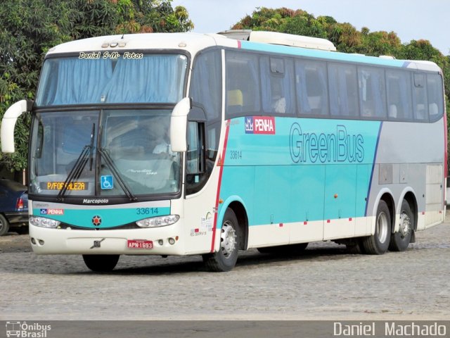 Empresa de Ônibus Nossa Senhora da Penha 33614 na cidade de Vitória da Conquista, Bahia, Brasil, por Daniel  Machado. Número da foto: #2610289.
