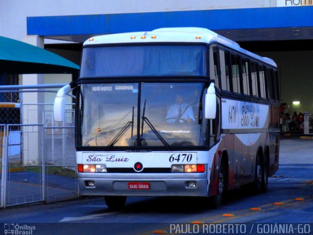 Expresso São Luiz 6470 na cidade de Goiânia, Goiás, Brasil, por Paulo Roberto de Morais Amorim. ID da foto: 2610886.