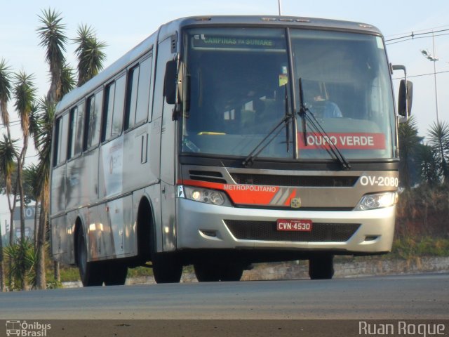 Auto Viação Ouro Verde OV-2080 na cidade de Americana, São Paulo, Brasil, por Ruan Roque. ID da foto: 2612404.