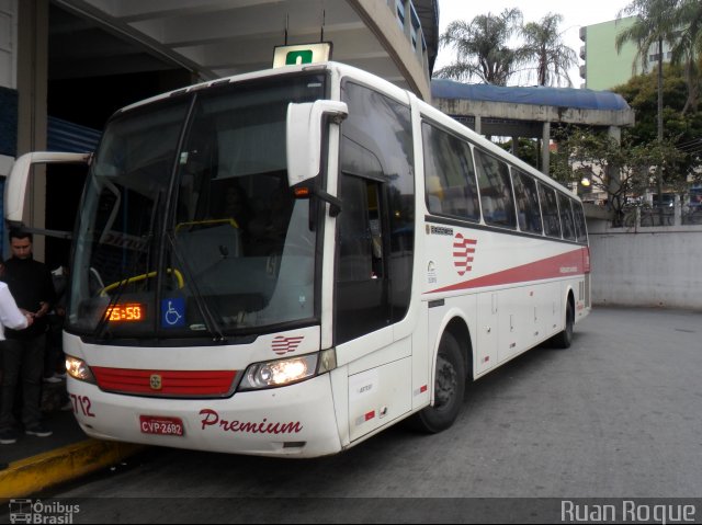 Empresa de Ônibus Pássaro Marron 5712 na cidade de Aparecida, São Paulo, Brasil, por Ruan Roque. ID da foto: 2612406.