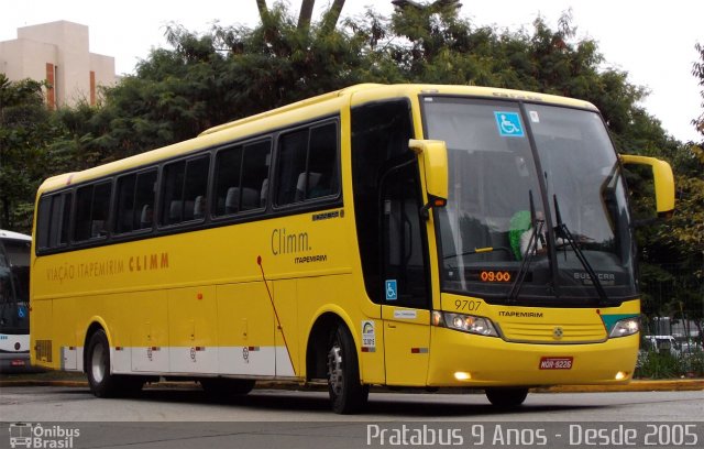 Viação Itapemirim 9707 na cidade de São Paulo, São Paulo, Brasil, por Cristiano Soares da Silva. Número da foto: #2613244.