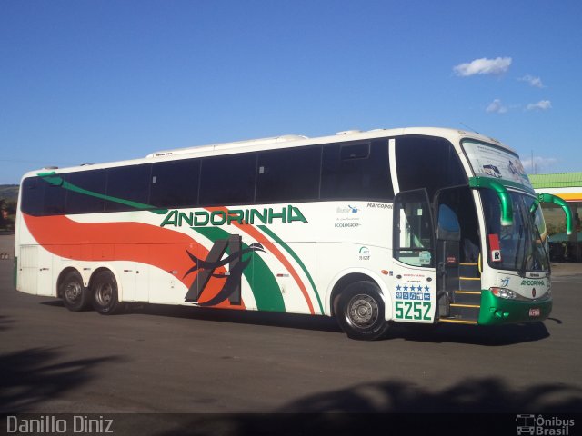 Empresa de Transportes Andorinha 5252 na cidade de São Paulo, São Paulo, Brasil, por Douglas Jesus. ID da foto: 2612905.