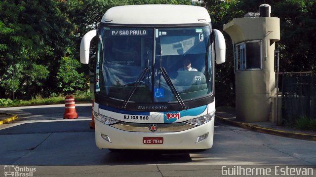 Auto Viação 1001 RJ 108.260 na cidade de São Paulo, São Paulo, Brasil, por Guilherme Estevan. ID da foto: 2615318.