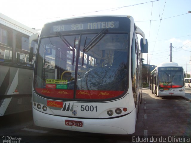 Metra - Sistema Metropolitano de Transporte 5001 na cidade de São Paulo, São Paulo, Brasil, por Eduardo de Oliveira. Número da foto: #2614191.