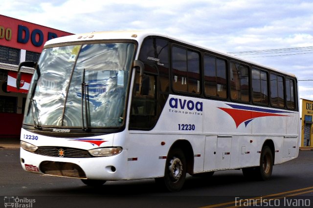 AVOA - Auto Viação Ourinhos Assis 12230 na cidade de Paraguaçu Paulista, São Paulo, Brasil, por Francisco Ivano. ID da foto: 2615483.