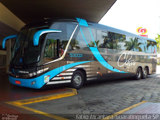 Empresa de Ônibus Nossa Senhora da Penha 53003 na cidade de Guaratinguetá, São Paulo, Brasil, por Fabio Alcantara. Número da foto: #2614114.