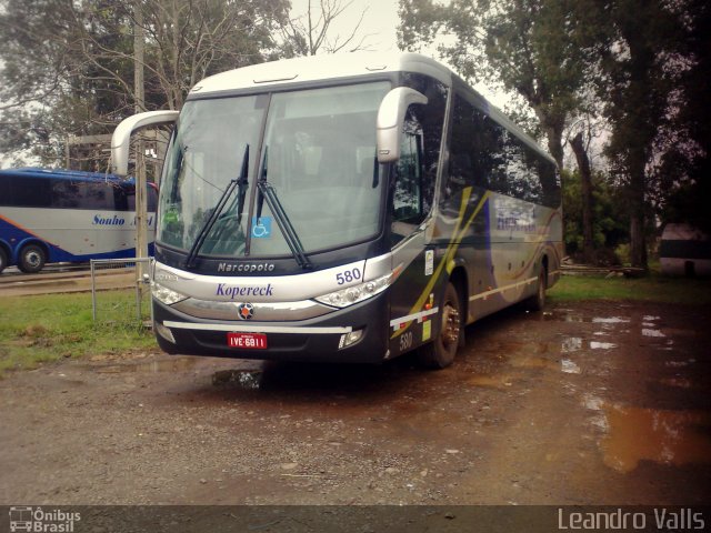 Kopereck Turismo 580 na cidade de Santo Ângelo, Rio Grande do Sul, Brasil, por Leandro Melo Valls. Número da foto: #2614326.