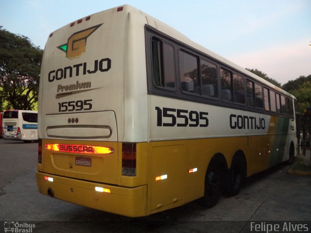 Empresa Gontijo de Transportes 15595 na cidade de São Paulo, São Paulo, Brasil, por Felipe Alves. ID da foto: 2614317.