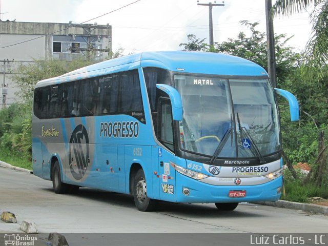 Auto Viação Progresso 6152 na cidade de Recife, Pernambuco, Brasil, por Luiz Carlos de Santana. Número da foto: #2616649.