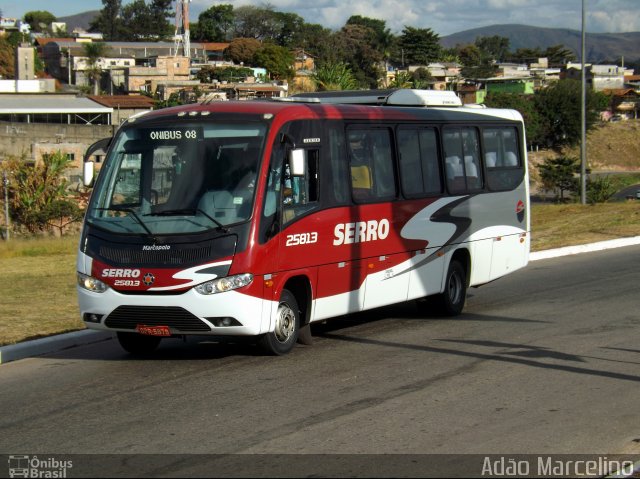 Viação Serro 25813 na cidade de Belo Horizonte, Minas Gerais, Brasil, por Adão Raimundo Marcelino. ID da foto: 2616868.