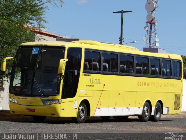 Viação Itapemirim 9043 na cidade de Teresina, Piauí, Brasil, por João Victor. ID da foto: 2616647.