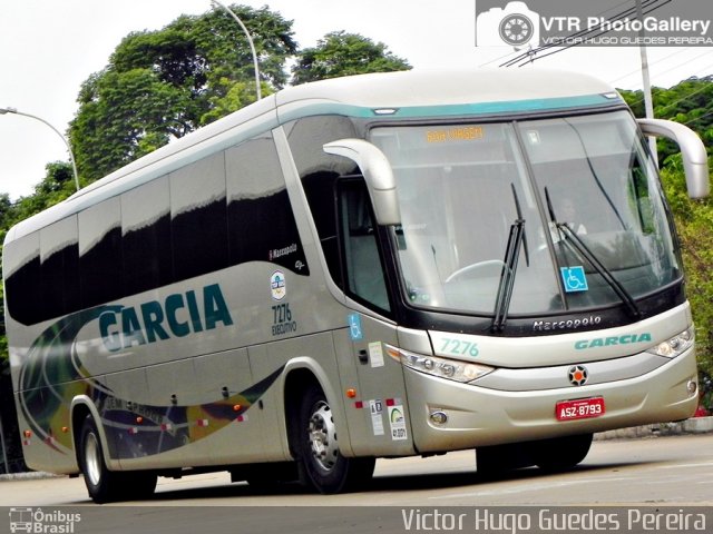 Viação Garcia 7276 na cidade de Maringá, Paraná, Brasil, por Victor Hugo Guedes Pereira. ID da foto: 2568883.