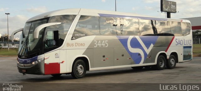 Viação São Luiz 3445 na cidade de Goiânia, Goiás, Brasil, por Lucas Gabriel Resende Lopes. Número da foto: #2568274.
