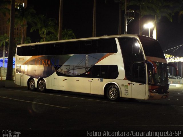 Costa Sul Turismo 1315 na cidade de Aparecida, São Paulo, Brasil, por Fabio Alcantara. Número da foto: #2568181.