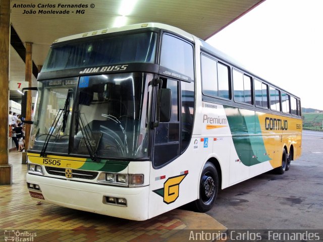 Empresa Gontijo de Transportes 15505 na cidade de João Monlevade, Minas Gerais, Brasil, por Antonio Carlos Fernandes. Número da foto: #2568211.