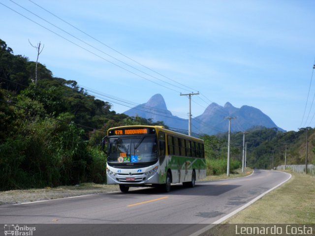 Viação Dedo de Deus 45 na cidade de Teresópolis, Rio de Janeiro, Brasil, por Leonardo Costa. ID da foto: 2618623.