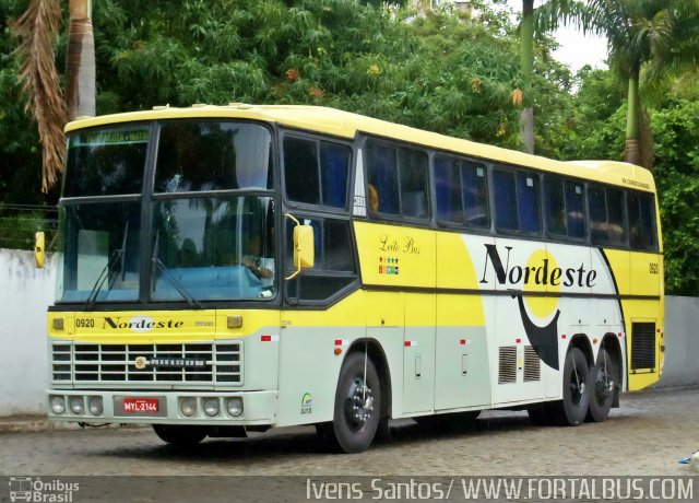 Viação Nordeste 0920 na cidade de Fortaleza, Ceará, Brasil, por Ivam Santos. ID da foto: 2618457.