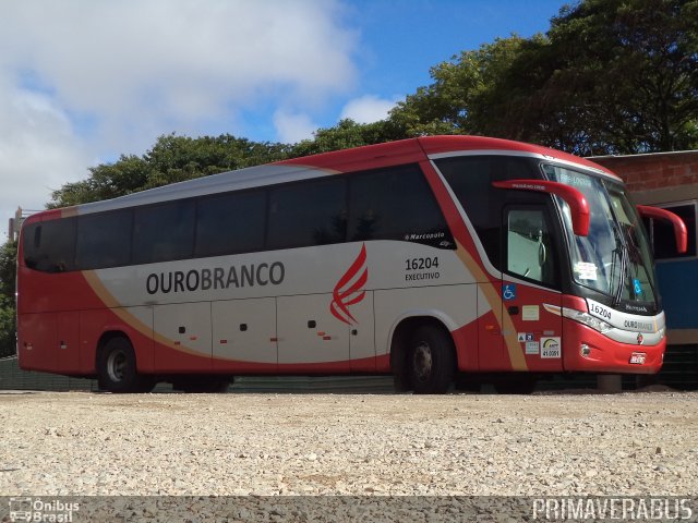 Viação Ouro Branco 16204 na cidade de Curitiba, Paraná, Brasil, por Alexandre Rodrigo. Número da foto: #2570910.