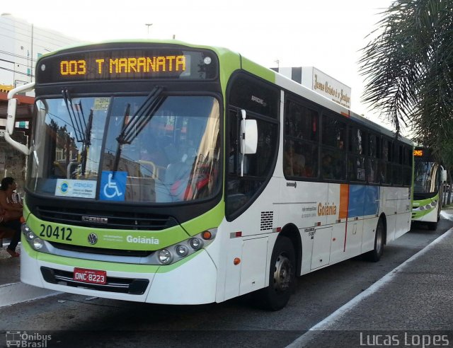 HP Transportes Coletivos 20412 na cidade de Goiânia, Goiás, Brasil, por Lucas Gabriel Resende Lopes. Número da foto: #2570727.