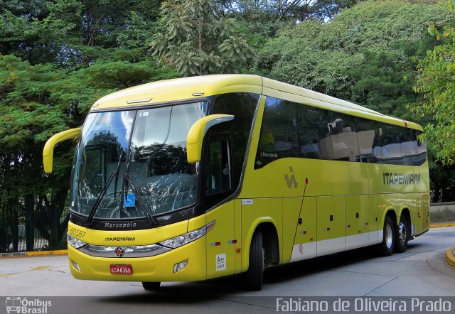 Viação Itapemirim 60587 na cidade de São Paulo, São Paulo, Brasil, por Fabiano de Oliveira Prado. ID da foto: 2572891.