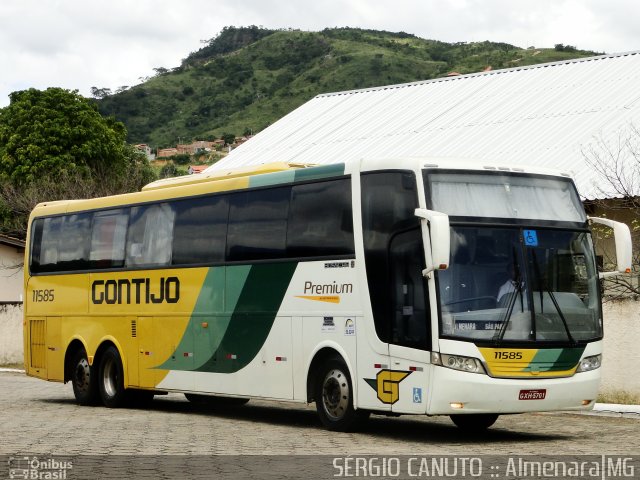 Empresa Gontijo de Transportes 11585 na cidade de Almenara, Minas Gerais, Brasil, por Sérgio Augusto Braga Canuto. ID da foto: 2573028.