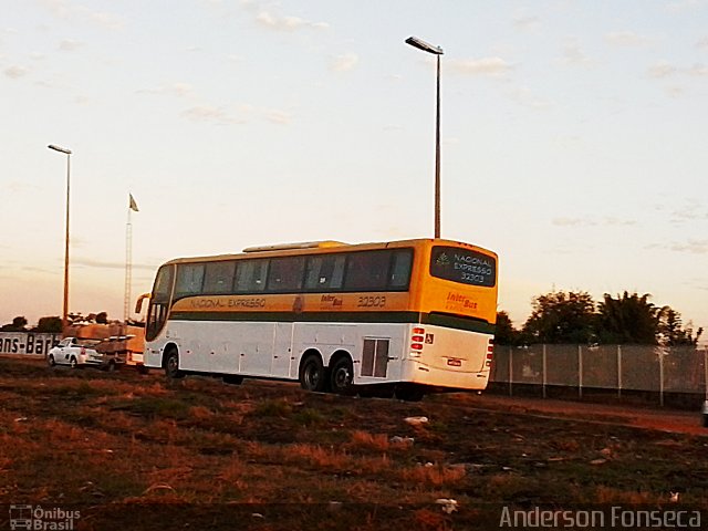 Nacional Expresso 32303 na cidade de Uberlândia, Minas Gerais, Brasil, por Anderson Gonçalves da Fonseca. ID da foto: 2571389.