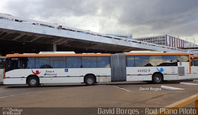 Auto Viação Marechal Brasília 44452-9 na cidade de Brasília, Distrito Federal, Brasil, por David Borges. Número da foto: #2573562.