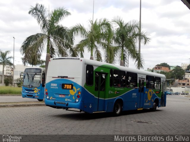 Santa Zita Transportes Coletivos 20283 na cidade de Cariacica, Espírito Santo, Brasil, por Marcos Barcelos da Silva. ID da foto: 2573855.