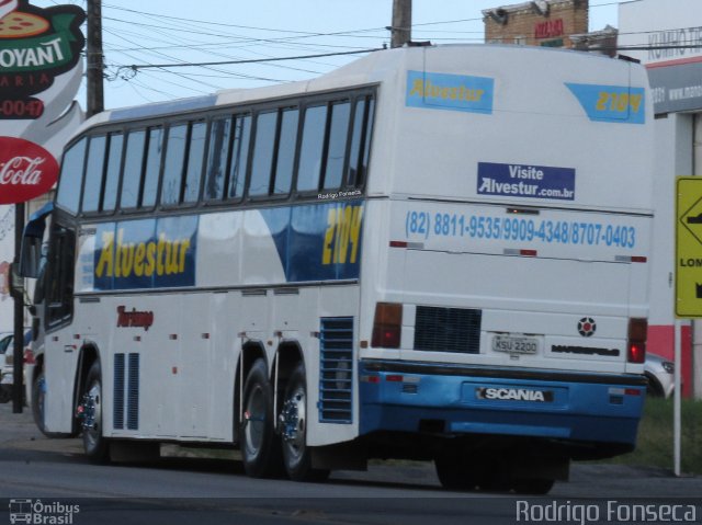 Alvestur Turismo 2104 na cidade de Maceió, Alagoas, Brasil, por Rodrigo Fonseca. Número da foto: #2574176.