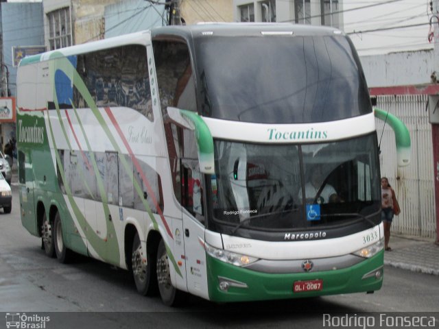 Tocantins Transportes e Turismo 3033 na cidade de Maceió, Alagoas, Brasil, por Rodrigo Fonseca. Número da foto: #2575554.