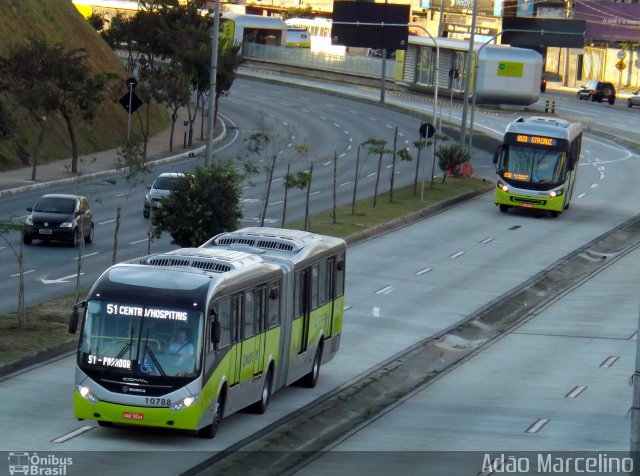 Milênio Transportes 10788 na cidade de Belo Horizonte, Minas Gerais, Brasil, por Adão Raimundo Marcelino. ID da foto: 2576548.