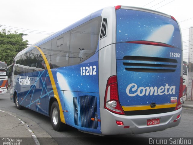 Viação Cometa 13202 na cidade de São Paulo, São Paulo, Brasil, por Bruno Santino. Número da foto: #2575887.
