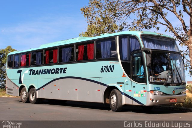 Transnorte - Transporte e Turismo Norte de Minas 67000 na cidade de Montes Claros, Minas Gerais, Brasil, por Carlos Eduardo Lopes. Número da foto: #2575840.