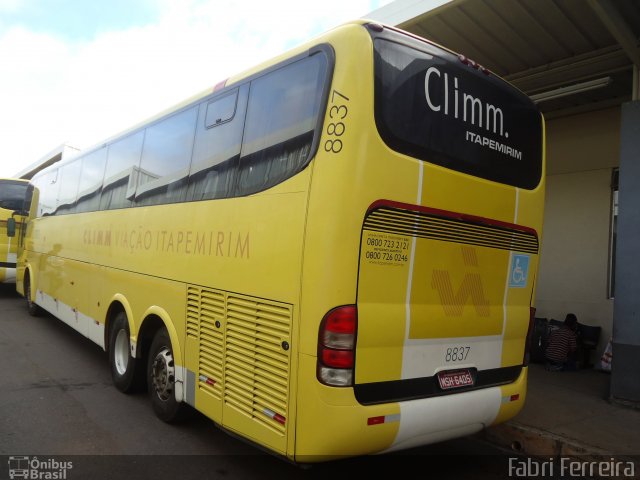 Viação Itapemirim 8837 na cidade de Belo Horizonte, Minas Gerais, Brasil, por Fabri Ferreira. ID da foto: 2578573.