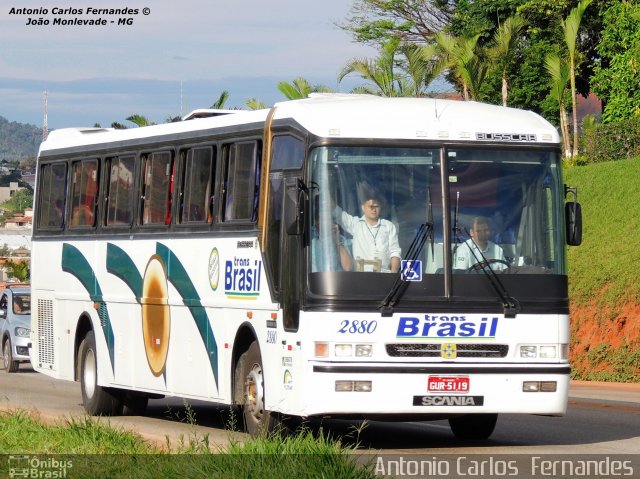 Trans Brasil > TCB - Transporte Coletivo Brasil 2880 na cidade de João Monlevade, Minas Gerais, Brasil, por Antonio Carlos Fernandes. Número da foto: #2578336.