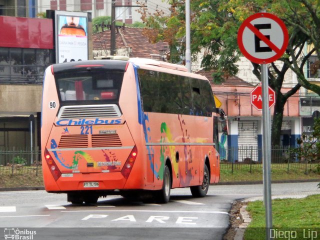 Chilebus Internacional 221 na cidade de Curitiba, Paraná, Brasil, por Diego Lip. Número da foto: #2578083.